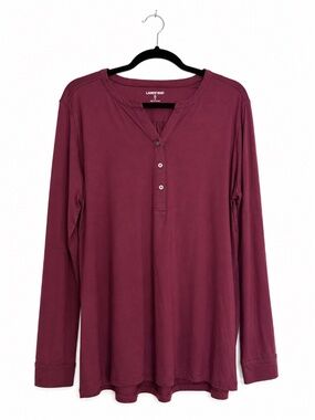 Lands End - Knit Henley Tunic Top  - Women's Size XL